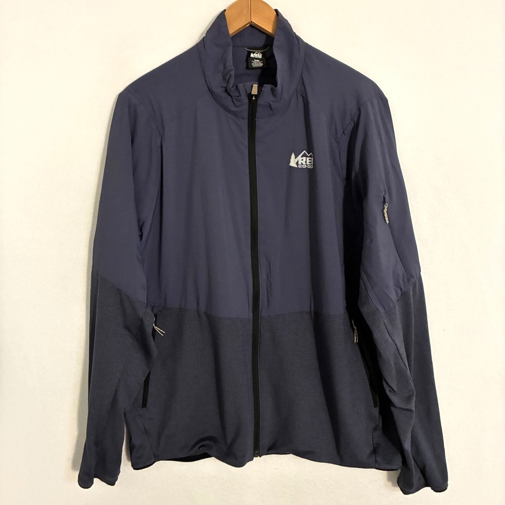 REI Co-Op Flash Hyperstretch Fleece Jacket Men's Size L Full Zip Gorpcore Hiking